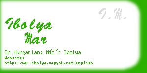 ibolya mar business card